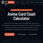 animecardclashcalculator.com