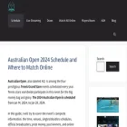 ausopenschedule.com