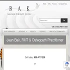 bakmassagetherapy.com