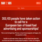 banfossilfuelads.org