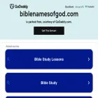 biblenamesofgod.com