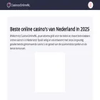 casinosonlinenl.com