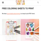 Creativecolorlab.com Free Coloring Sheets To Print
