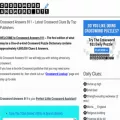 crosswordanswers911.net