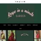 drapeinaminutesarees.com