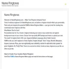 nameringtones.com
