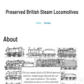preservedbritishsteamlocomotives.com