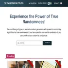 Randomoutputs.com Random Outputs — Random generators for all your needs!