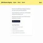 registry.jsonresume.org