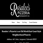 rosaleespizzeria.com