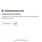 sheetsresume.com