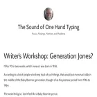 thesoundofonehandtyping.com
