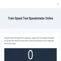 trainspeedtest.in