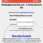 weddingnoticearchive.com