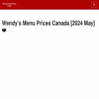 wendysmenu.ca