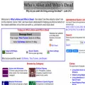 whosaliveandwhosdead.com