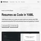 yamlresume.dev